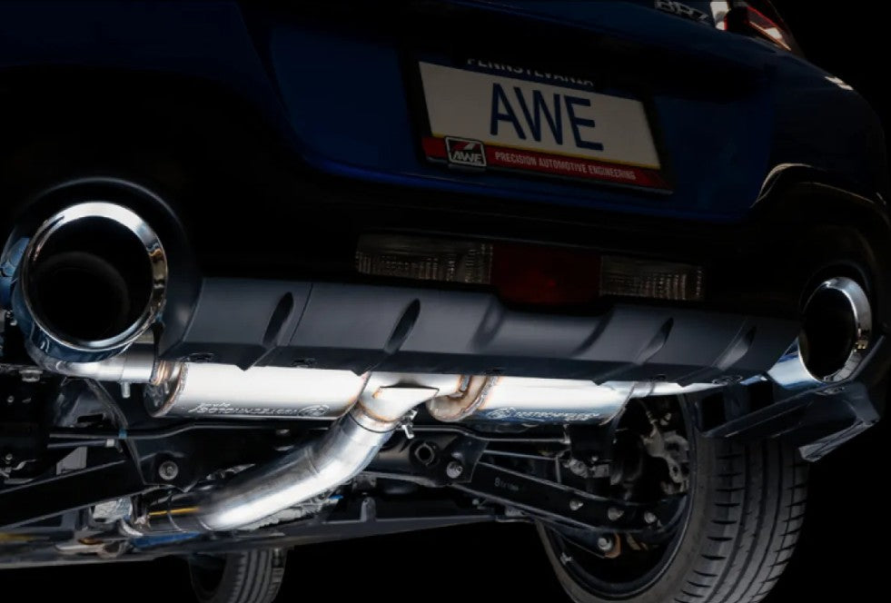 AWE Tuning Touring Edition Exhaust | 3" Diameter | 5" Dual Chrome Silver Tips Subaru BRZ|Toyota 86|GR86|Scion FR-S 2013-2020