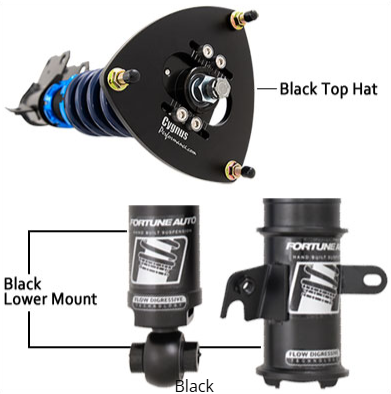 Fortune Auto Gen 8 500 Series 2023+ Toyota GR Corolla - Base Color (Lower Mount & Top Hat)