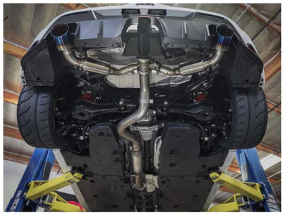 AFE Gemini XV Stainless Steel Catback Exhaust System w/Cut-Out Black Toyota GR Corolla 23-24 L3-1.6L (t)