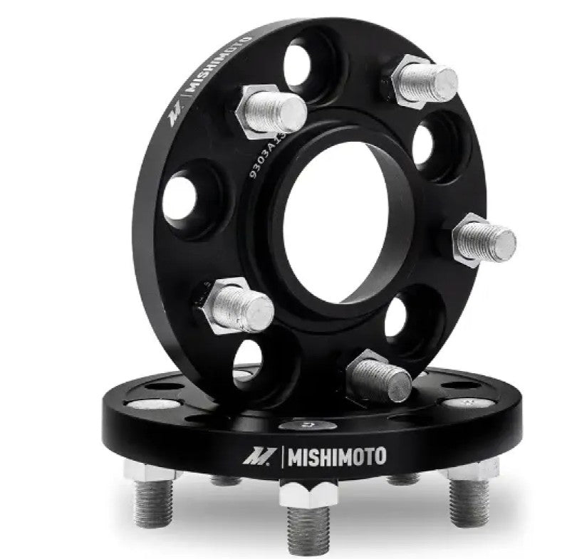 Mishimoto 5x114.3 60.1 Center Bore M12x1.5 25mm Thick Black Wheel Spacer Lexus | Toyota 1986+