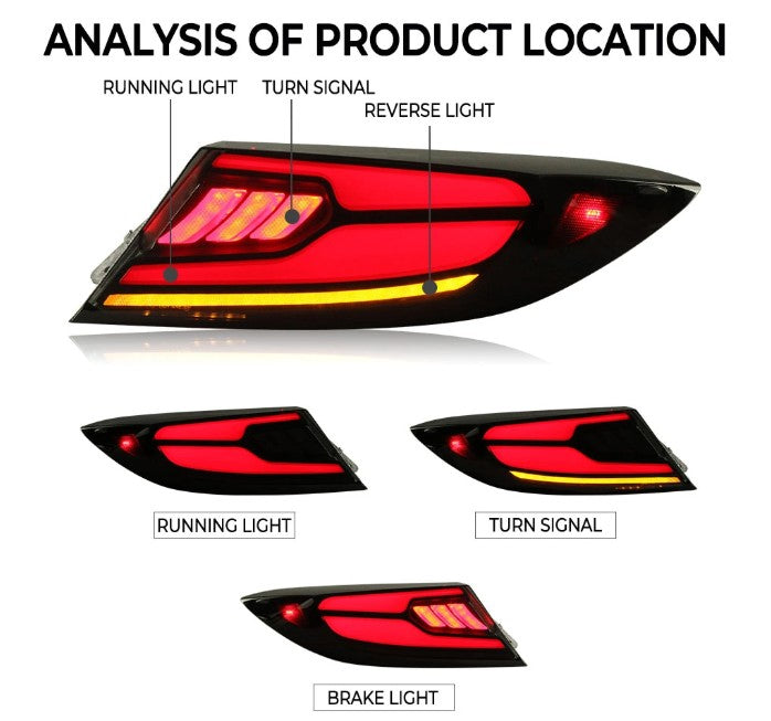 CraftC Performance GR86/BRZ Sequential Taillights(Smoked Lens+ Red Reflector)