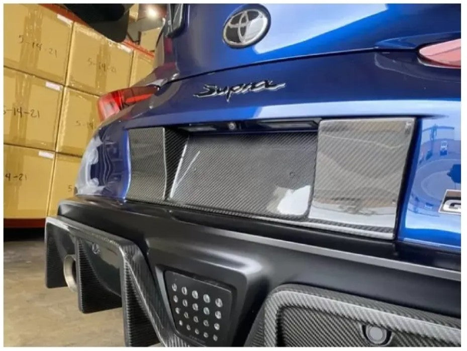APR Performance Carbon Fiber License Plate Backing Toyota Supra A90 2020-2023