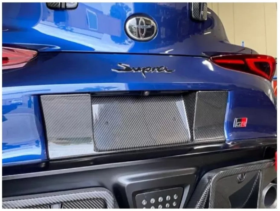 APR Performance Carbon Fiber License Plate Backing Toyota Supra A90 2020-2023