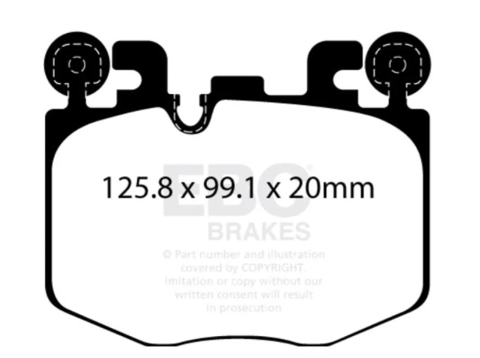 EBC Brakes Bluestuff Brake Pad TrackDay Set for BMW 2022-2025 & Toyota GR Supra 2022-2025