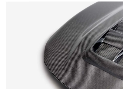 Seibon TV-Style Double-Sided Carbon Fiber Hood Toyota GR Corolla 2023-2025.