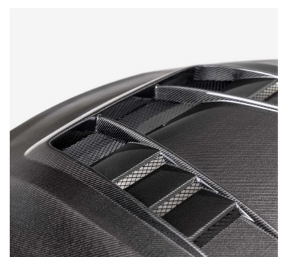 Seibon TV-Style Double-Sided Carbon Fiber Hood Toyota GR Corolla 2023-2025.
