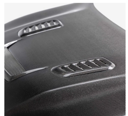 Seibon VS-Style Double-Sided Carbon Fiber Hood Toyota GR Corolla 2023-2025.