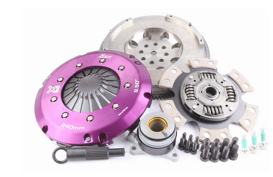 XClutch Clutch Kit with Chromoly Flywheel & HRB - 7.25" Twin Solid Ceramic Discs for Toyota GR Corolla/Yaris