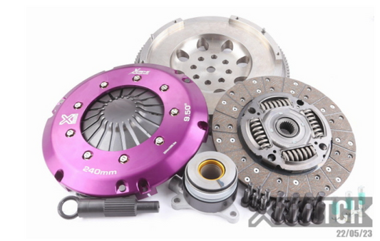 XClutch Clutch Kit with Flywheel + HRB, Stage 1 Single Sprung Organic Disc for Toyota GR Corolla 2023-2025, Yaris 2021-2023