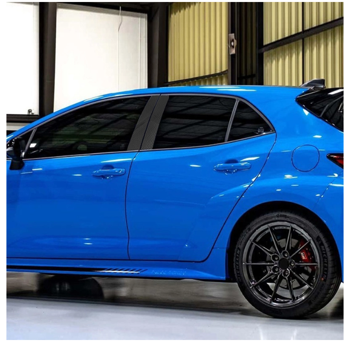 CraftC Performance 2019+ Corolla Hatchback/GR Corolla B Pillar Carbon Fiber Trim Front and Rear Door(LH+RH)