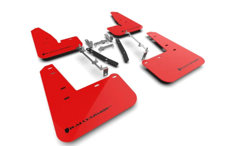 Rally Armor Red UR Mud Flap w/ Black Logo Toyota GR Corolla 2023+