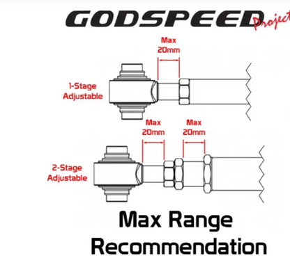 Godspeed Project Adjustable Rear Upper Camber Arms Toyota GR86 ZN8 2022-2025