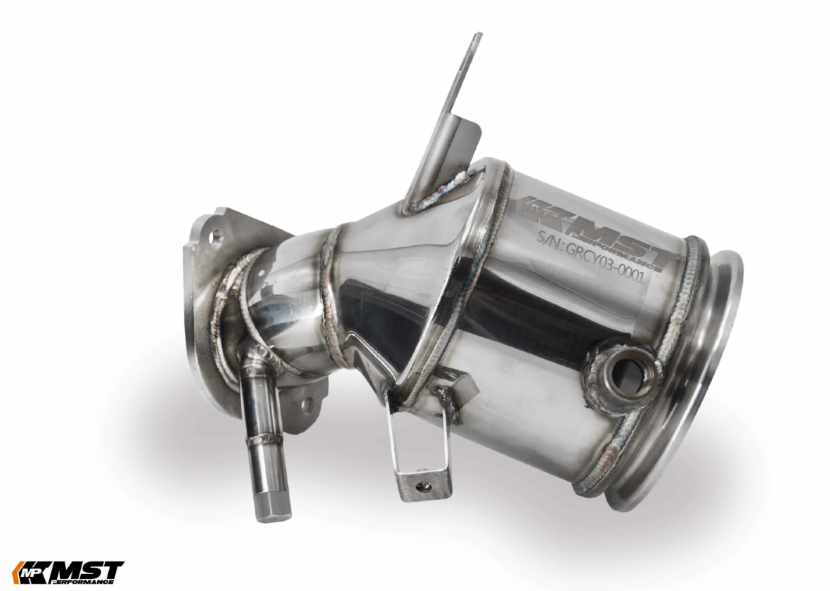 MST 5" Catted Downpipe For 2021-2024 Toyota GR Corolla 1.6/ Toyota GR Yaris 1.6 (OPF/GPF) (TY-GRCY03DP) - MT ONLY