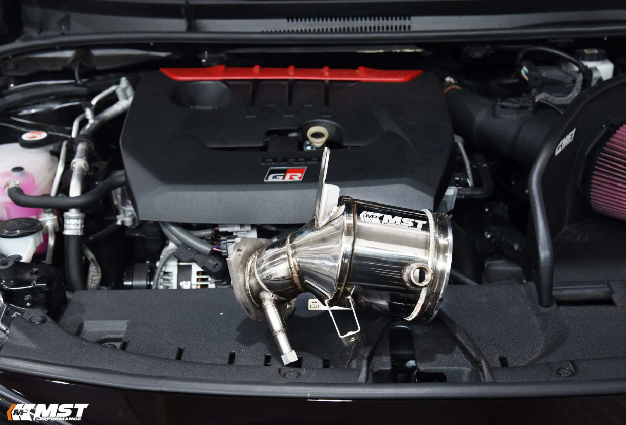MST 5" Catted Downpipe For 2021-2024 Toyota GR Corolla 1.6/ Toyota GR Yaris 1.6 (OPF/GPF) (TY-GRCY03DP) - MT ONLY