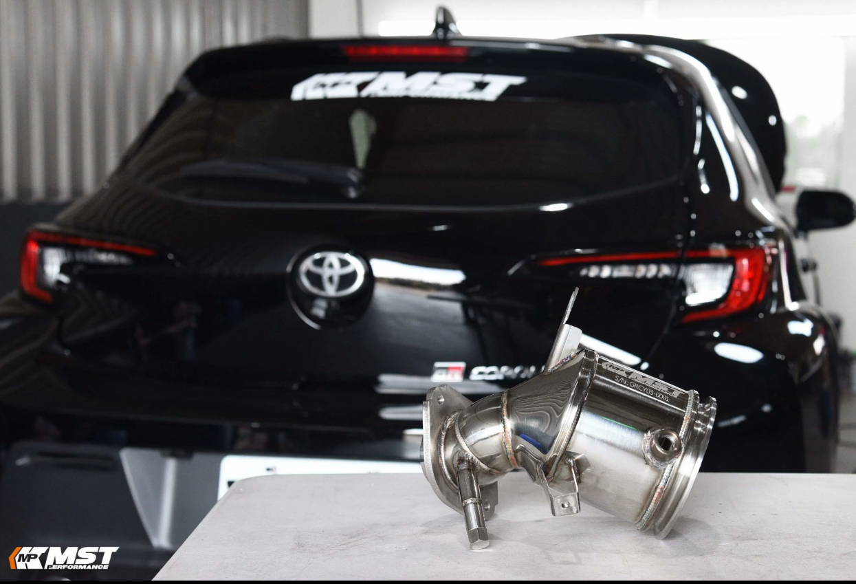MST 5" Catted Downpipe For 2021-2024 Toyota GR Corolla 1.6/ Toyota GR Yaris 1.6 (OPF/GPF) (TY-GRCY03DP) - MT ONLY