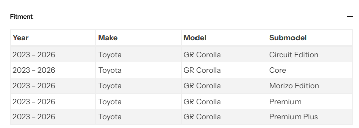 Grocery Getter Performance (GGP)  Toyota GR Corolla Downpipe – High-Flow Catted & Catless